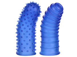 Capa de Dedo Curva Azul - Kit com 2