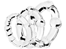 Triple Beaded Ring Set - Kit 3 anéis penianos