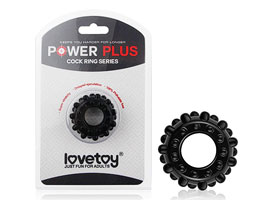 Power Plus Cock Ring Series - Black - Anel Peniano