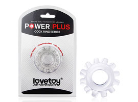 Power Plus II Cock Ring Series Clear -Anel Peniano