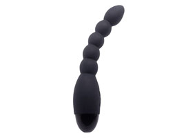 Rechargeable Silicone Power Probe Black 10 modos
