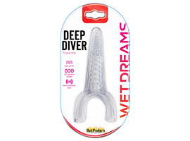 Deep Diver Tongue Vibe Clear - Língua vibradora