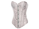 Corselet Tomara-que-caia - Brocado Branco - Luxo