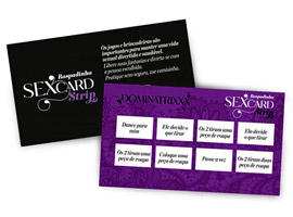 Raspadinha Striptease Sex Card - c/ 10 cartelas