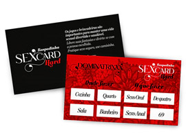 Raspadinha Hard Sex Card - c/10 cartelas