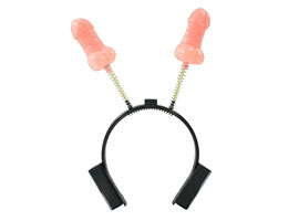 Pecker Headband With Light - Tiara pênis com luz
