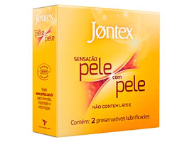 Preservativo Jontex Pele com Pele - Sem látex c/2