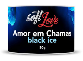 Amor em Chamas Black Ice - Vela para massagem 50g