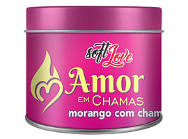 Amor em Chamas Morango com Champanhe - 50g