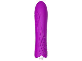 Silicone Petals Vibrating Massager - Purple