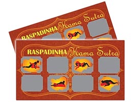 Raspadinha Kama Sutra - Casal - c/ 10 cartelas