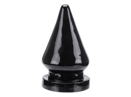 Plug Anal Gigante Maciço - Preto - arrombador