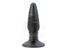 Plug Anal Preto Com Estrias - Maciço