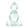 Pine Tree Anal Plug Cristal - Plug anal maciço (Imagem 3 de 5)