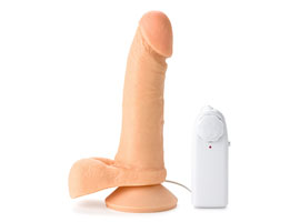 Pênis Caliente com Escroto - Ventosa e Vibrador