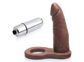 Anel Companheiro Vibrador Pequeno Marrom