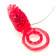 Anel duplo com Estimulador e Vibrador - Gel (Imagem 2 de 2)