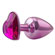 Heart Plug Anal Metal Rosa - Coração Rosa (Imagem 1 de 3)