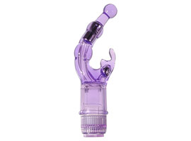 Crystal Naughty Rabbit - Vibrador feminino duplo