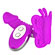 Triple Vibrators Favorite Dildo Purple-Vibra, gira (Imagem 2 de 3)