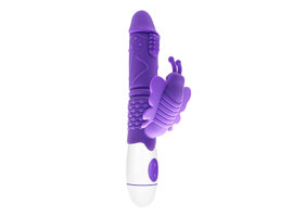 Female Recharger Vibrator Butterfly - Purple