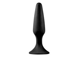 Butt Plug Slim 4,5" Black - Plug Anal de Silicone