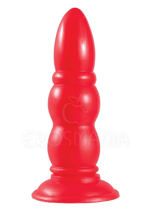 Xtra Around 6" Butt Plug Red - Plug anal maciço
