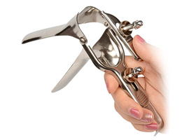 Dilatador / Expansor Vaginal e Anal - Inox - Médio