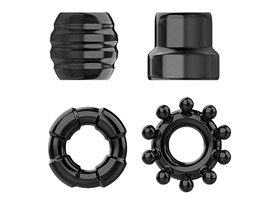 Cock Rings Set C - Kit com 4 Anéis Penianos