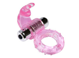Little Bunny Vibrating Cock Ring Rosa - 7 modos
