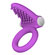 X-Basic Tongue Silicone Cockring Purple - Silicone (Imagem 1 de 2)