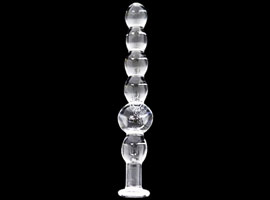 Glass Stick Balls Pleasure - Bastão anal de vidro