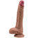 Silicone Stretching Realistic Dong Brown - Ventosa (Imagem 1 de 2)