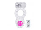 Silicone Pearl Vibe Ring Clear - Anel vibrador