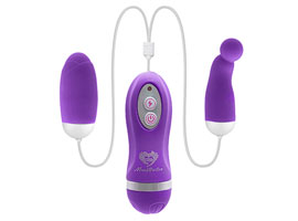 MBQ Vibrating Egg Purple Vibrador Duplo 30 funções