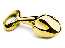 Luxury Pure Metal Gold Plug - Plug Anal de luxo