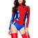 Body Aranha Metalizado - Fantasia feminina (Imagem 1 de 2)