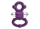 Silicone Power Ring Purple - Anel duplo 10 funções