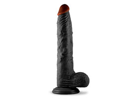 Real Extreme 9.5" Black - Pênis com Ventosa