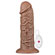 10.5" Realistic Brown Vibrating Dildo - Gigante (Imagem 1 de 4)