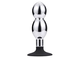 Aluminium Anal Plug Balls - Ventosa de silicone
