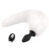 Anal Plug w/ Fox Tail & Remote Control -10 funções (Imagem 1 de 3)