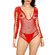 Body Sensual - Arrastão - Manga Longa - Vermelho (Imagem 1 de 2)
