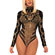 Body Manga Longa com Strass Dourados - The Luxury (Imagem 1 de 2)