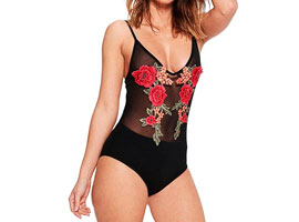 Body - Renda Floral - Las Rosas