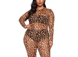 Macacão - Oncinha Plus SIze - Manga Longa