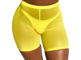 Short Feminino Transparente - Tule