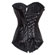 Corselet com Strass Black GG - Tecido acetinado (Imagem 2 de 2)