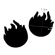 Nipples Cover - Black Flame - Preto (Imagem 2 de 2)