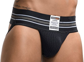 Jockstrap / Jockmail Cós largo - Preto
